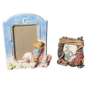 Cowboy Western Photo Frames Child 3D Cowboy Boot Lasso Horse Cactus Howdy